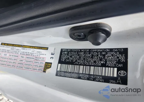 2013 Scion Tc z USA, uszkodzony, nr VIN JTKJF5C70D3065338